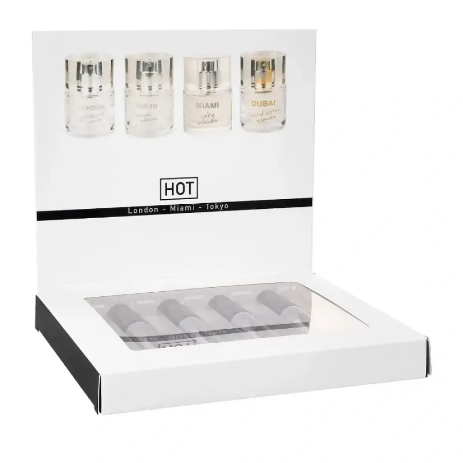 Набір парфумів з феромонами для жінок HOT LMTD Pheromone Perfume Women, 4×5 мл