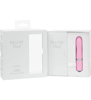 Розкішний вібратор PILLOW TALK - Flirty з кристалом Swarovski, гнучка головка