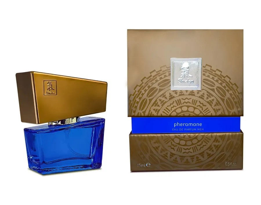 Чоловічі парфуми з феромонами SHIATSU Pheromone Fragrance Men Dark Blue, 15 мл