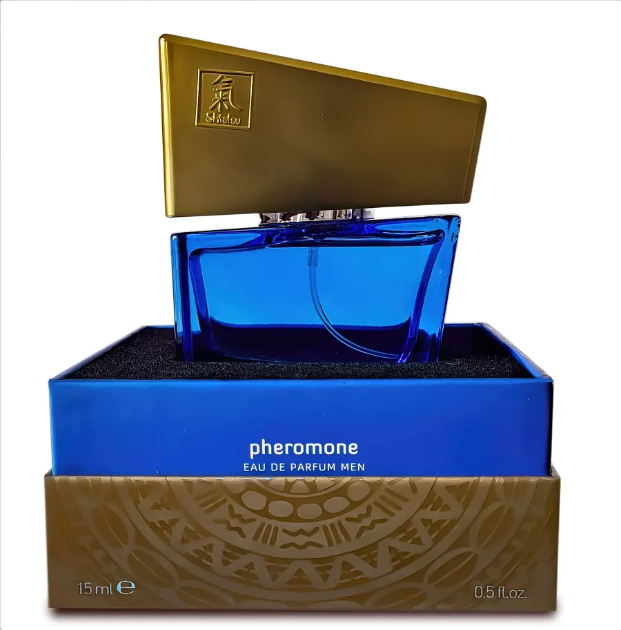Чоловічі парфуми з феромонами SHIATSU Pheromone Fragrance Men Dark Blue, 15 мл