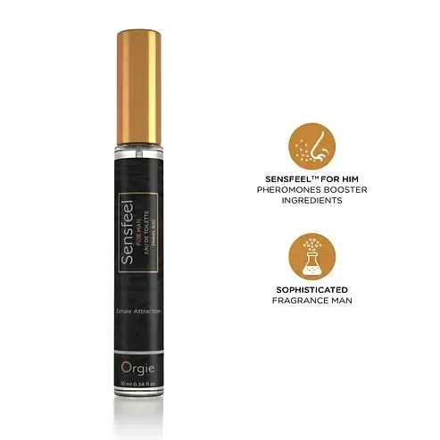 Чоловіча туалетна вода Orgie SENSFEEL з афродизіаком та феромонною формулою, 10 мл