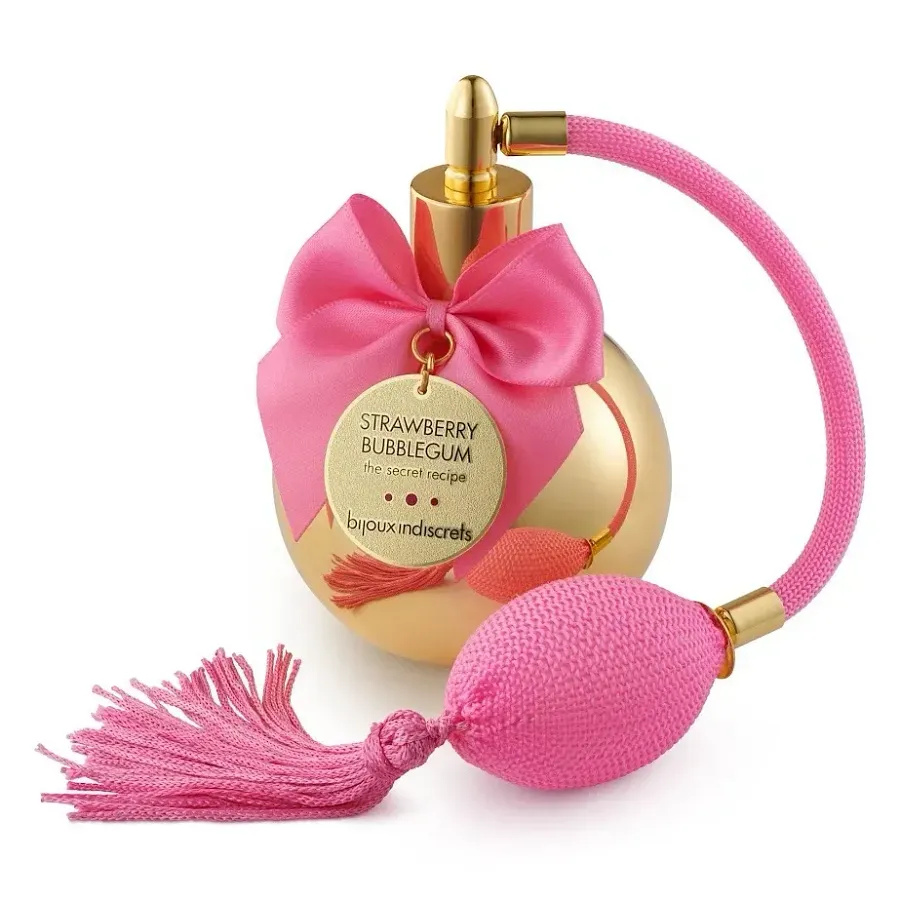 Парфуми для тіла з феромонами Bijoux Indiscrets Strawberry Bubble Gum з ароматом полуничної жуйки