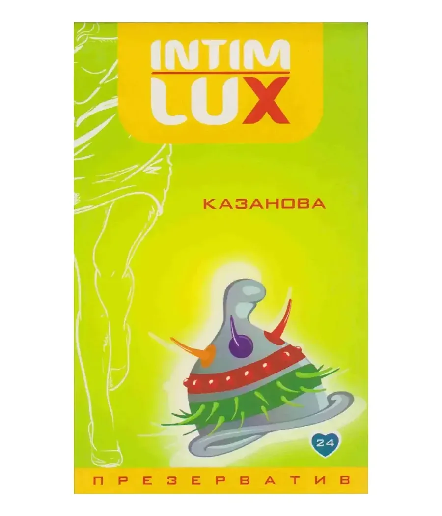 Латексний презерватив з вусиками Intim Lux «Казанова», 1 шт.
