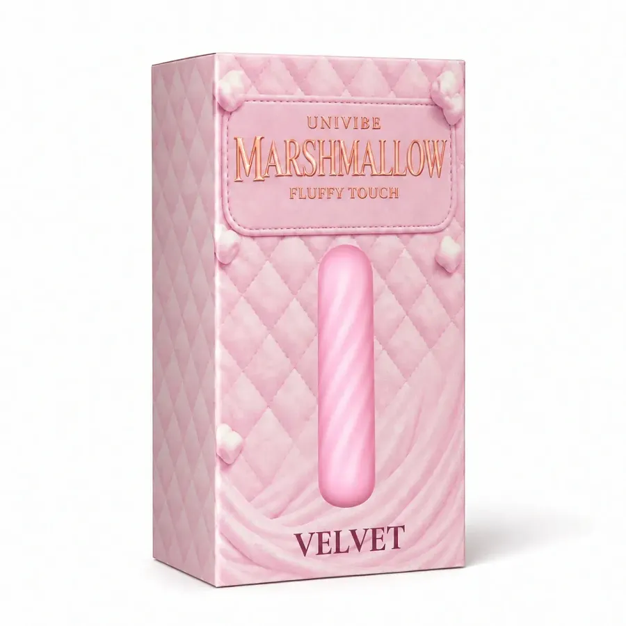 Суперм’яка віброкуля UNIVIBE Velvet з 10 режимами вібрації, рожева, 10,5 × 2,5 см.