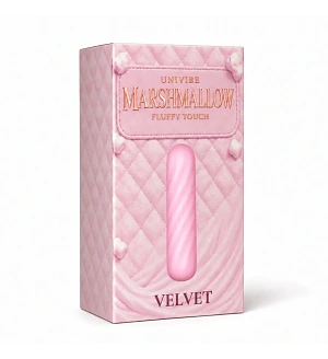 Суперм’яка віброкуля UNIVIBE Velvet з 10 режимами вібрації, рожева, 10,5 × 2,5 см.