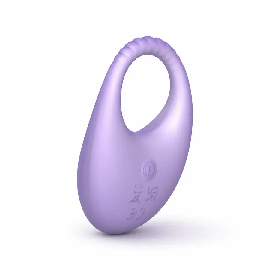 Віброкільце UNIVIBE Halo Lilac з керуванням через застосунок, 9 режимів вібрації, фіолетове.