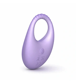 Віброкільце UNIVIBE Halo Lilac з керуванням через застосунок, 9 режимів вібрації, фіолетове.