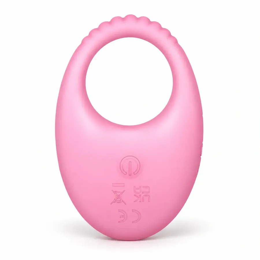 Віброкільце з керуванням через застосунок UNIVIBE Halo Rose, рожеве, 8,57 × 5,65 × 3,79 см.