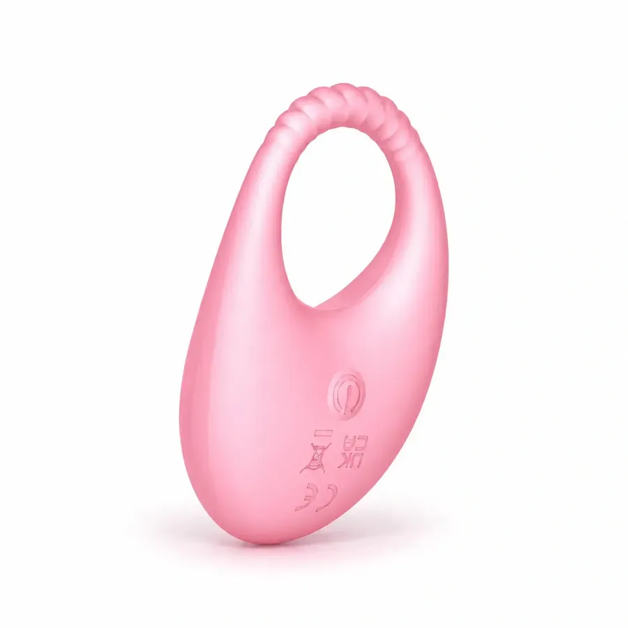 Віброкільце з керуванням через застосунок UNIVIBE Halo Rose, рожеве, 8,57 × 5,65 × 3,79 см.