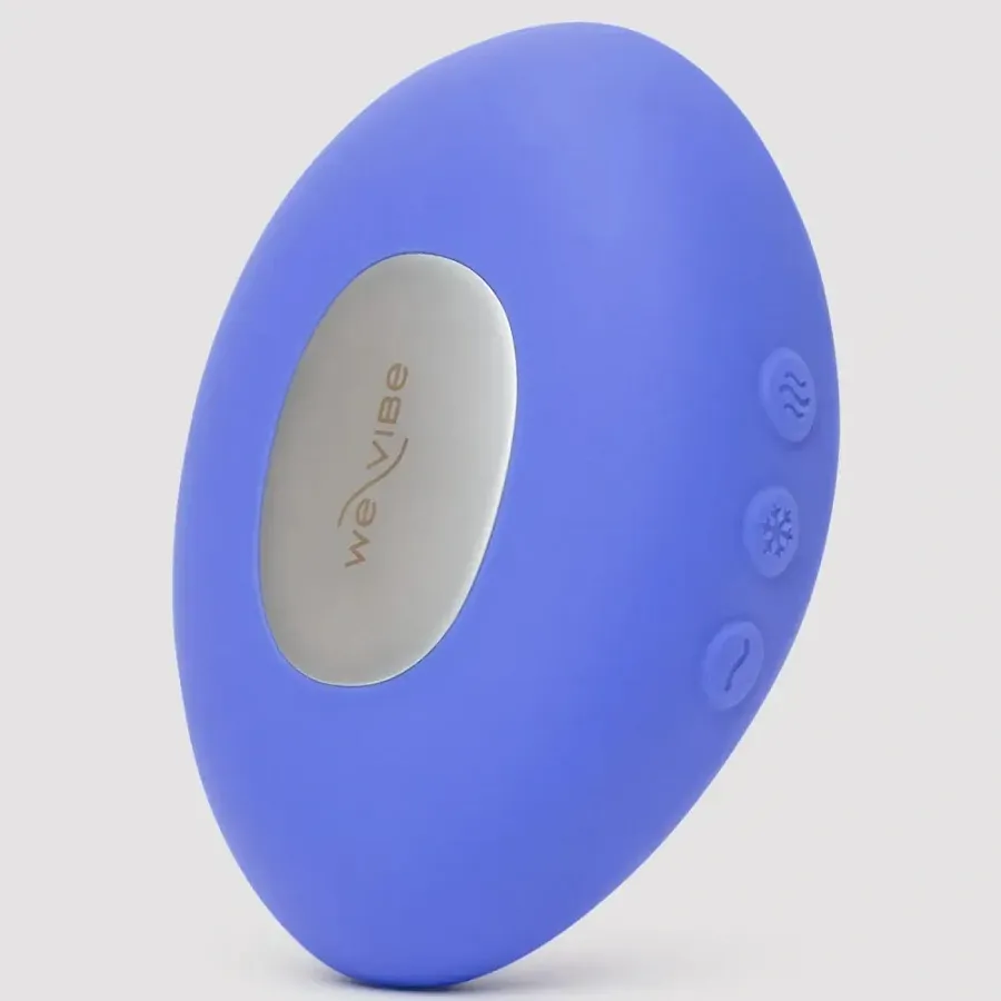 Кліторальний вібратор We-Vibe Temp Lavender Blue з функцією нагрівання та охолодження, синій.