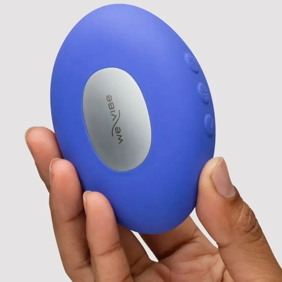 Кліторальний вібратор We-Vibe Temp Lavender Blue з функцією нагрівання та охолодження, синій.