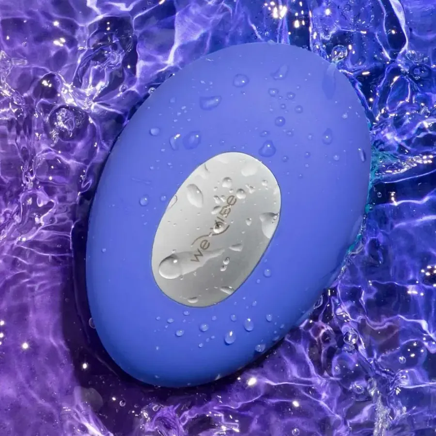 Кліторальний вібратор We-Vibe Temp Lavender Blue з функцією нагрівання та охолодження, синій.