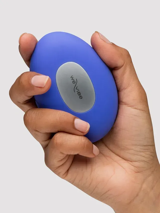 Кліторальний вібратор We-Vibe Temp Lavender Blue з функцією нагрівання та охолодження, синій.