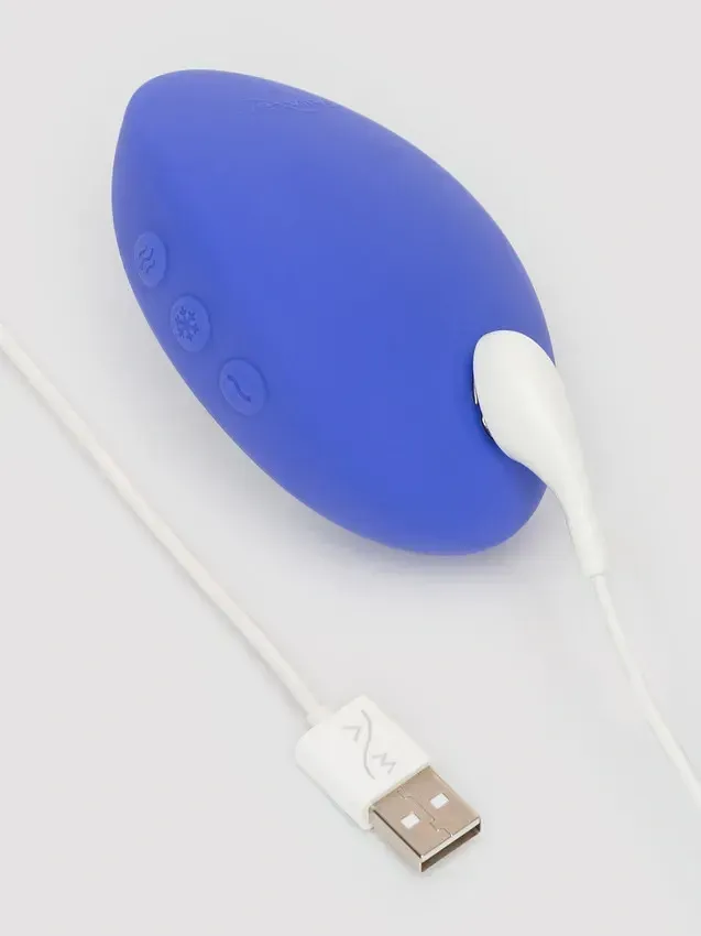 Кліторальний вібратор We-Vibe Temp Lavender Blue з функцією нагрівання та охолодження, синій.