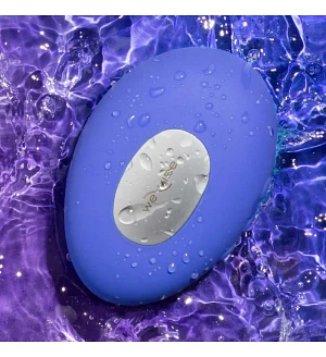 Кліторальний вібратор We-Vibe Temp Lavender Blue з функцією нагрівання та охолодження, синій.