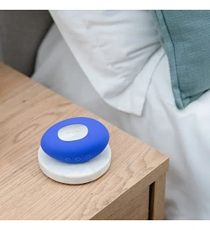 Кліторальний вібратор We-Vibe Temp Lavender Blue з функцією нагрівання та охолодження, синій.