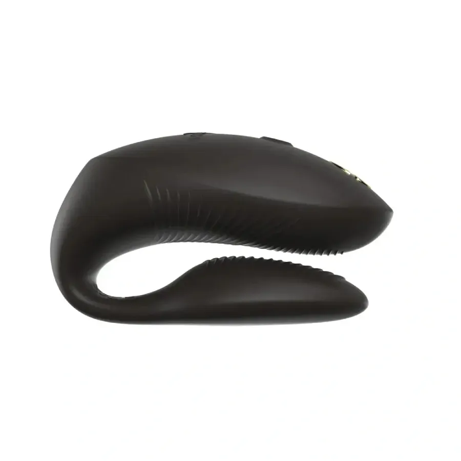 Вібратор для пар We-Vibe Chorus Pro Satin Black із пультом керування та застосунком, чорний.