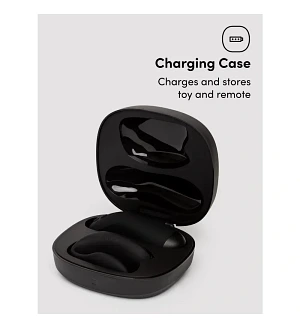 Вібратор для пар We-Vibe Chorus Pro Satin Black із пультом керування та застосунком, чорний.