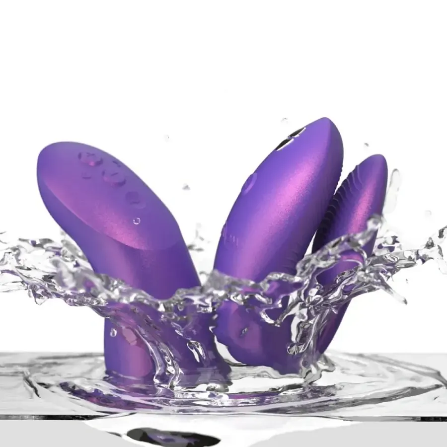 Вібратор для пар We-Vibe Chorus Pro Cosmic Purple з пультом керування та застосунком, фіолетовий.