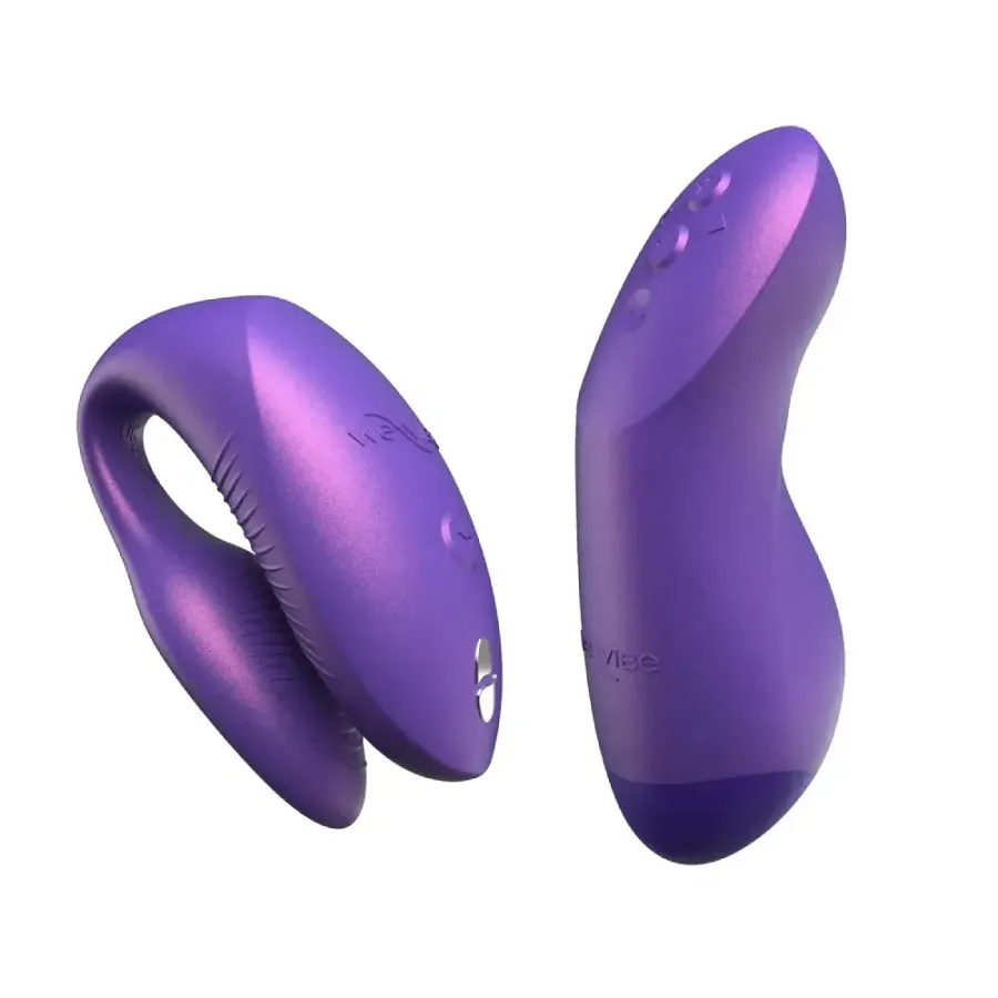 Вібратор для пар We-Vibe Chorus Pro Cosmic Purple з пультом керування та застосунком, фіолетовий.