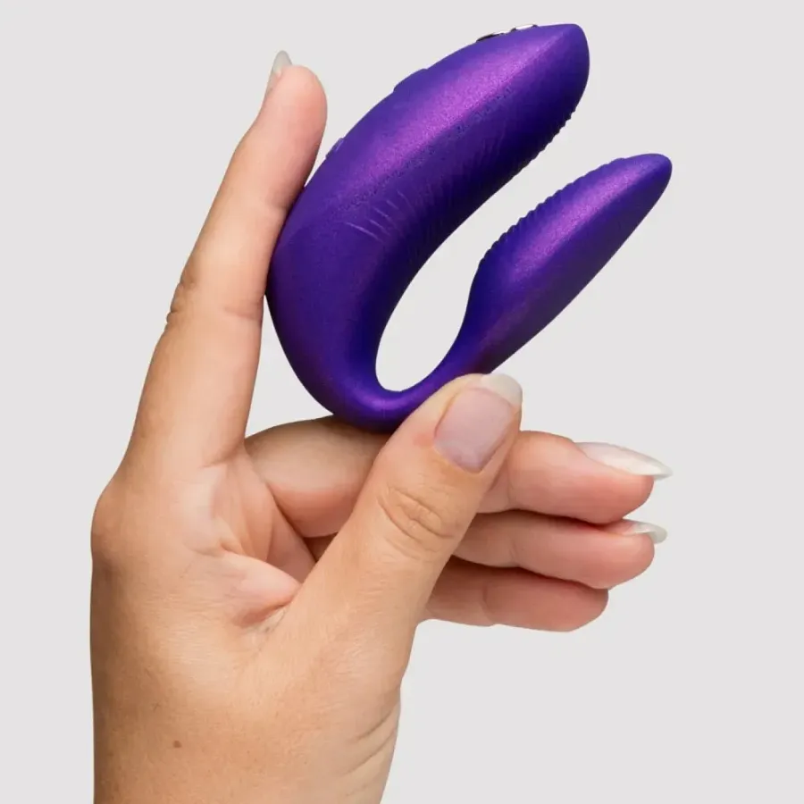 Вібратор для пар We-Vibe Chorus Pro Cosmic Purple з пультом керування та застосунком, фіолетовий.