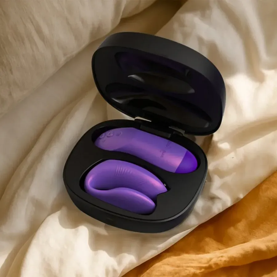 Вібратор для пар We-Vibe Chorus Pro Cosmic Purple з пультом керування та застосунком, фіолетовий.