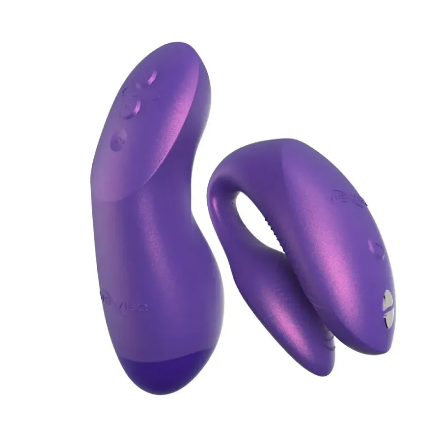 Вібратор для пар We-Vibe Chorus Pro Cosmic Purple з пультом керування та застосунком, фіолетовий.