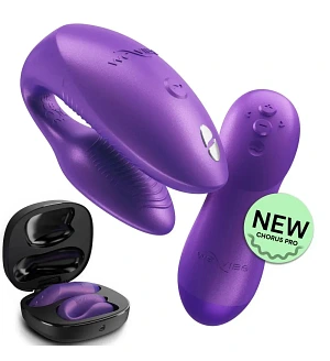 Вібратор для пар We-Vibe Chorus Pro Cosmic Purple з пультом керування та застосунком, фіолетовий.