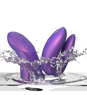 Вібратор для пар We-Vibe Chorus Pro Cosmic Purple з пультом керування та застосунком, фіолетовий.