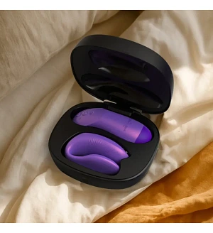 Вібратор для пар We-Vibe Chorus Pro Cosmic Purple з пультом керування та застосунком, фіолетовий.