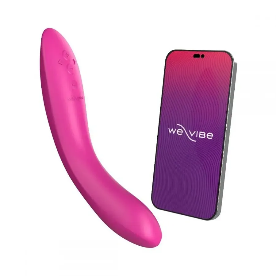 Вібратор для точки G We-Vibe Rave 2, силіконовий, рожевий, 19,3 × 3 см.