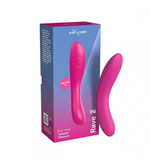 Вібратор для точки G We-Vibe Rave 2, силіконовий, рожевий, 19,3 × 3 см.