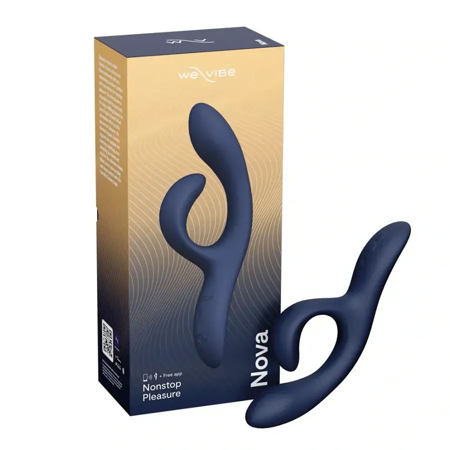 Вібратор-кролик We-Vibe Nova 2 Midnight Blue, темно-синій.
