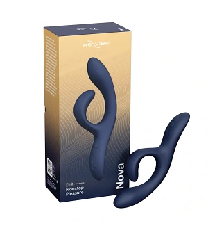 Вібратор-кролик We-Vibe Nova 2 Midnight Blue, темно-синій.