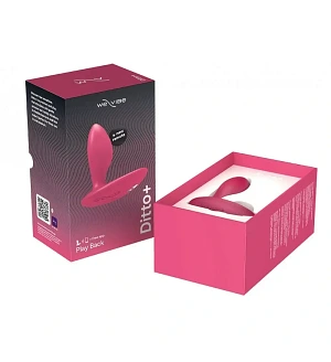 Анальна пробка з вібрацією We-Vibe Ditto+ Cosmic Pink із пультом керування та керуванням зі смартфона.