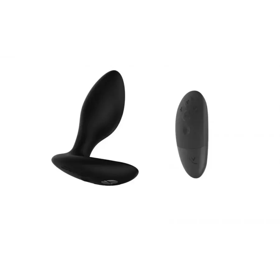 Анальна пробка з вібрацією We-Vibe Ditto+ Satin Black із пультом керування та керуванням зі смартфона.