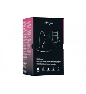 Анальна пробка з вібрацією We-Vibe Ditto+ Satin Black із пультом керування та керуванням зі смартфона.