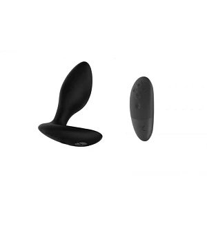 Анальна пробка з вібрацією We-Vibe Ditto+ Satin Black із пультом керування та керуванням зі смартфона.