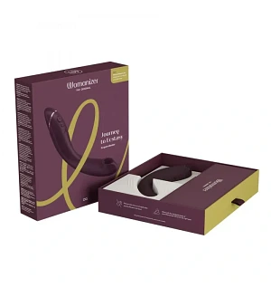 Вібратор для точки G з вакуумною стимуляцією Womanizer OG Aubergine, баклажановий.