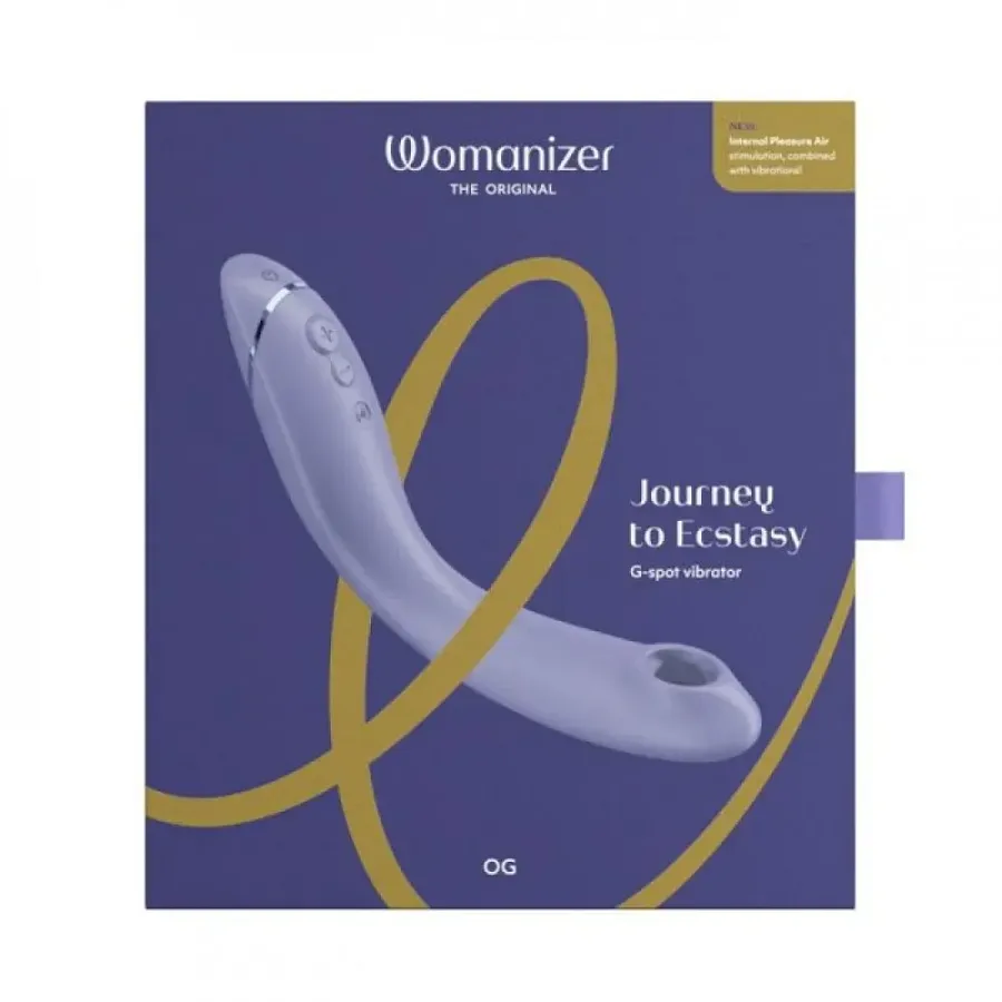 Вібратор для точки G з вакуумною стимуляцією Womanizer OG Lilac, бузковий.