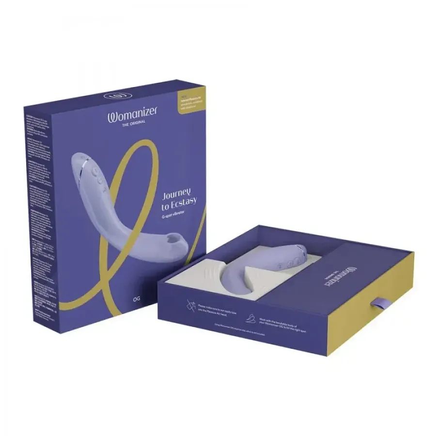 Вібратор для точки G з вакуумною стимуляцією Womanizer OG Lilac, бузковий.
