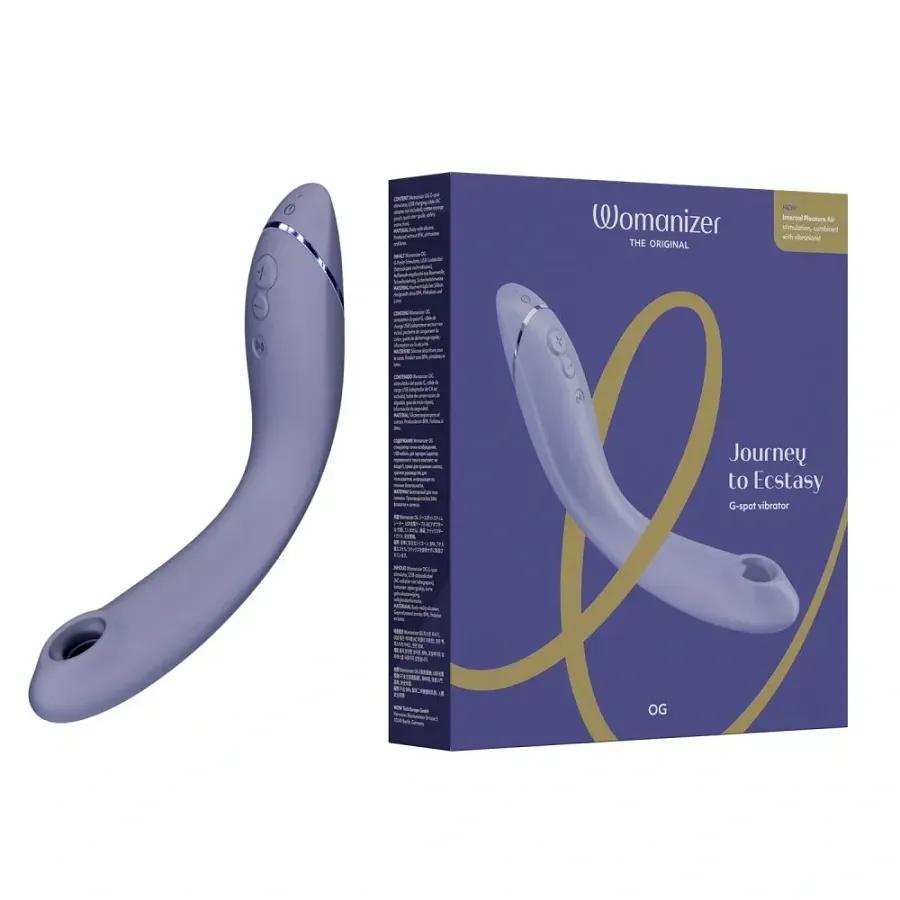 Вібратор для точки G з вакуумною стимуляцією Womanizer OG Lilac, бузковий.