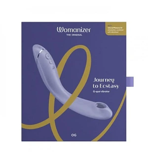 Вібратор для точки G з вакуумною стимуляцією Womanizer OG Lilac, бузковий.