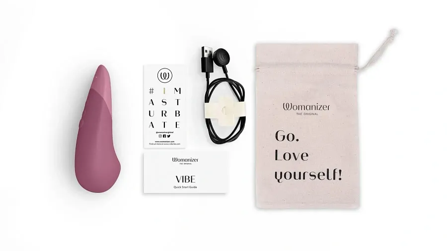 Універсальний безшумний вібратор Womanizer Vibe Dusky, рожевий.