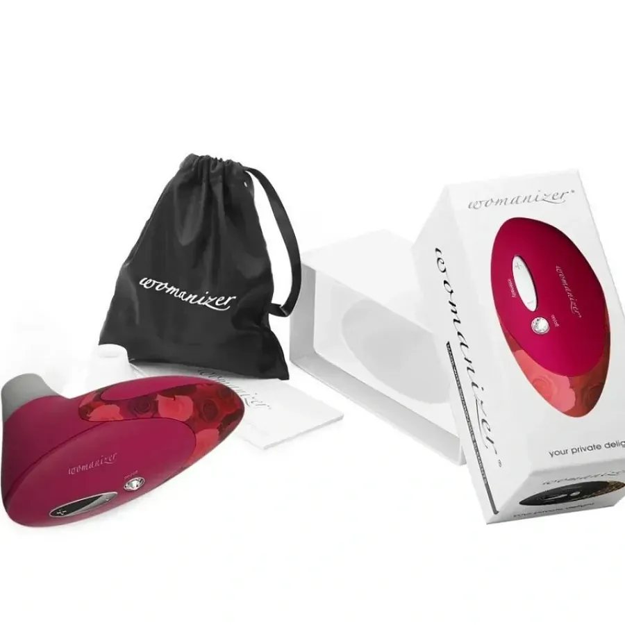 Кліторальний стимулятор Womanizer Pro W-500, червоно-рожевий.