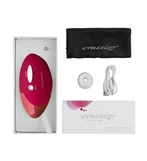 Кліторальний стимулятор Womanizer Pro W-500, червоно-рожевий.