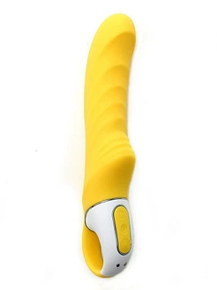 Потужний вібратор Satisfyer Vibes Yummy Sunshine з гнучким стовбуром і стимул. рельєфом, 12 режимів