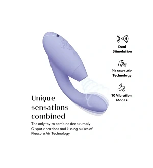 Інноваційний безконтактний вібратор-стимулятор Womanizer Duo 2 Lilac, бузковий.