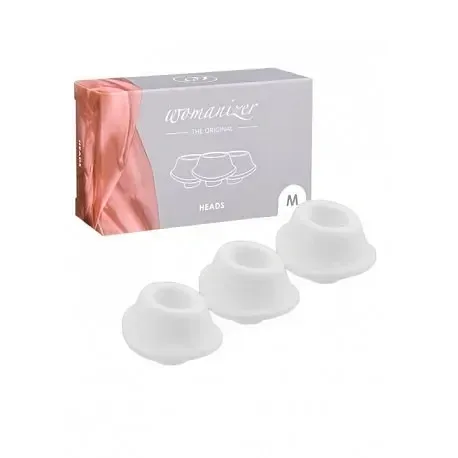 Змінні насадки для Womanizer Premium і Classic, білі, розмір M.