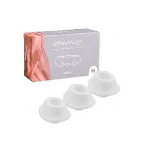 Змінні насадки для Womanizer Premium і Classic, білі, розмір M.